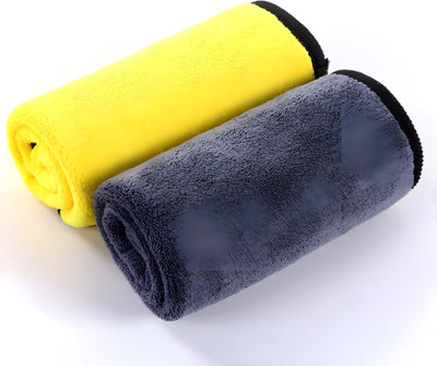 FUELBYTE Microfiber Vehicle Washing  Cloth(Pack Of 2, 800 GSM)