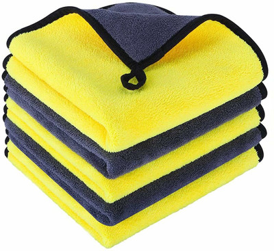pepplo Microfiber Vehicle Washing  Cloth(Pack Of 5, 300 GSM)