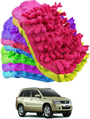 Rhtdm Microfiber Vehicle Washing  Hand Glove(Pack Of 8)
