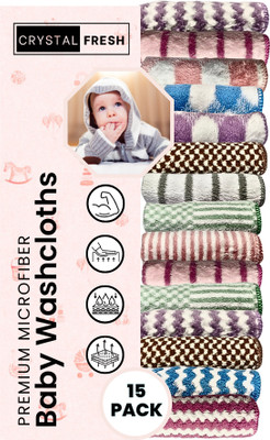 CRYSTALFRESH Microfiber Vehicle Washing  Cloth(Pack Of 15, 250 GSM)