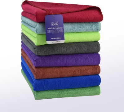 IOTA Microfiber Vehicle Washing  Cloth(Pack Of 8, 350 GSM)