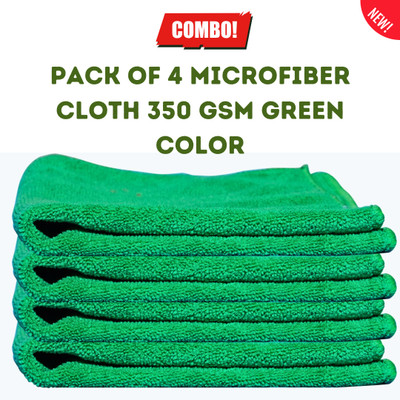 AUTO PICKUP Microfiber Vehicle Washing  Cloth(Pack Of 4, 350 GSM)