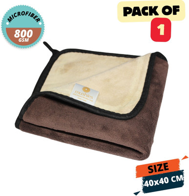MUSHIES Microfiber Vehicle Washing  Cloth(Pack Of 1, 800 GSM)