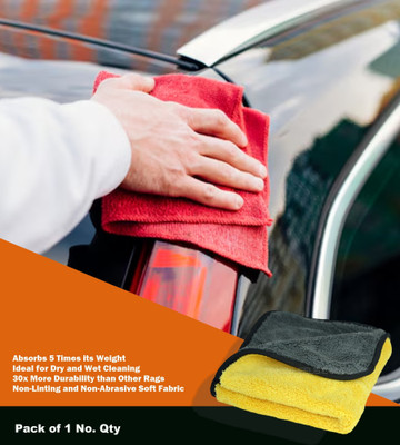 WASEF Fabric Vehicle Washing  Cloth(Pack Of 1, 300 GSM)