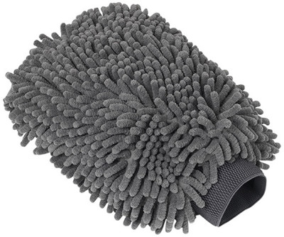 MOCKHE Microfiber Vehicle Washing  Washing Mitt Hand Glove(Pack Of 1, 1700 GSM)