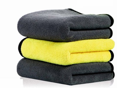 pepplo Microfiber Vehicle Washing  Cloth(Pack Of 3, 300 GSM)