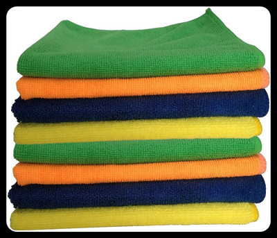 kvhub Microfiber Vehicle Washing  Cloth(Pack Of 8)