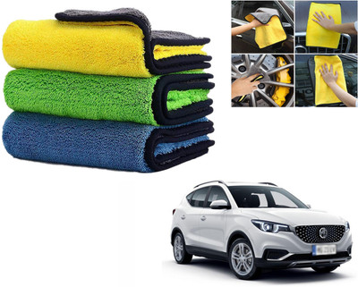ROYAL AUTO MART Microfiber Vehicle Washing  Cloth(Pack Of 3, 800 GSM)