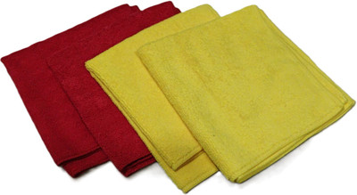 ZEDFIBER Microfiber Vehicle Washing  Cloth(Pack Of 4, 350 GSM)