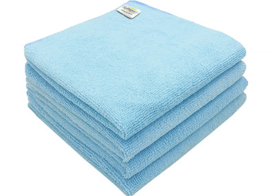 SOFTSPUN Microfiber Vehicle Washing  Cloth(Pack Of 4, 220 GSM)