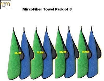 MJM Microfiber Vehicle Washing  Duster(Pack Of 8, 600 GSM)