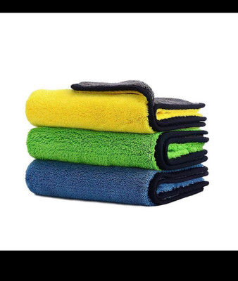 AKDC Microfiber Vehicle Washing  Cloth(Pack Of 3, 600 GSM)
