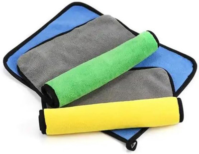 HoneyEretail Microfiber Vehicle Washing  Cloth(Pack Of 3, 800 GSM)