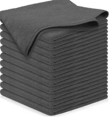 Piru Microfiber Vehicle Washing  Cloth(Pack Of 12, 250 GSM)