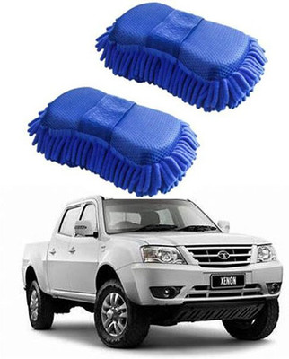FKOK Microfiber Vehicle Washing  Sponge(Pack Of 2)