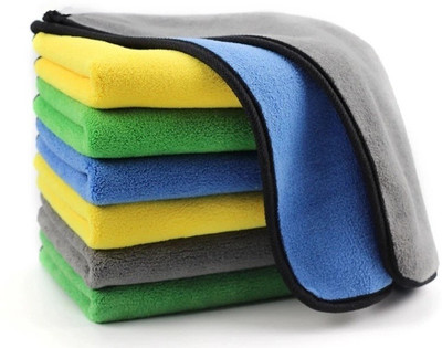 Auto Hub Microfiber Vehicle Washing  Cloth(Pack Of 5, 800 GSM)