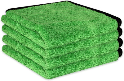Auto Hub Microfiber Vehicle Washing  Cloth(Pack Of 4, 600 GSM)