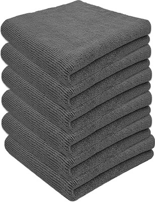 FIXSMITH Microfiber Vehicle Washing  Cloth(Pack Of 6, 350 GSM)