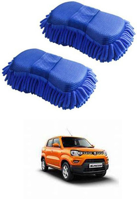 FKOK Microfiber Vehicle Washing  Sponge(Pack Of 2)