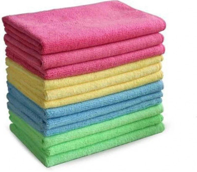 Sheen Microfiber Vehicle Washing  Cloth(Pack Of 12, 300 GSM)