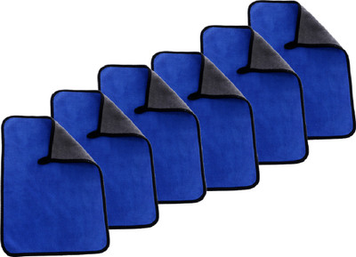 Caronix Microfiber Vehicle Washing  Cloth(Pack Of 6, 600 GSM)