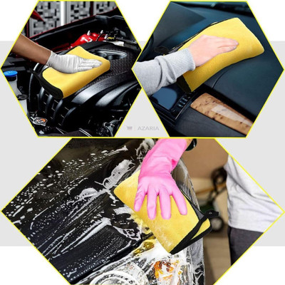 Windwarrior Microfiber Vehicle Washing  Duster(Pack Of 5, 300 GSM)