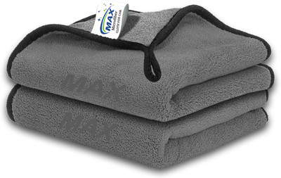 MAX Microfiber Vehicle Washing  Cloth(Pack Of 2, 800 GSM)