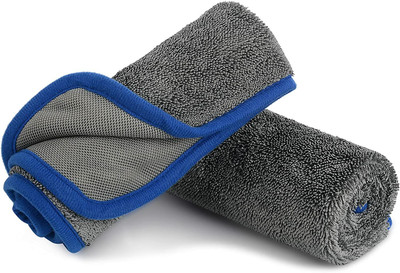 MOCKHE Microfiber Vehicle Washing  Cloth(Pack Of 2, 650 GSM)