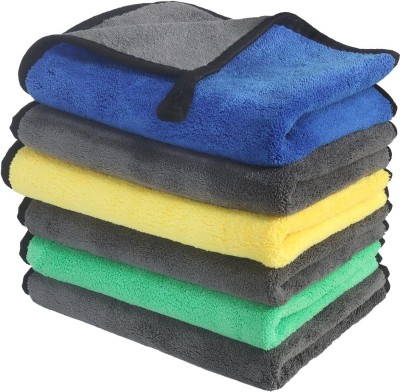 Caronix Microfiber Vehicle Washing  Cloth(Pack Of 6, 600 GSM)