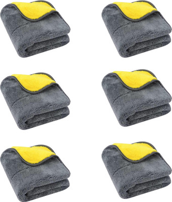 CHANDRAVATI Microfiber Vehicle Washing  Cloth(Pack Of 6, 900 GSM)