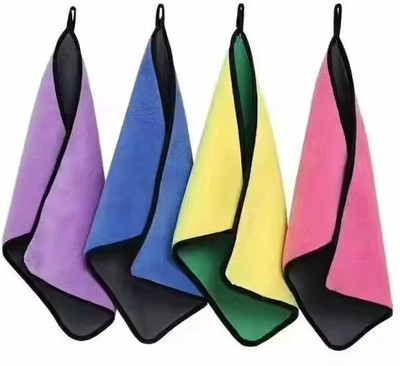 XEAMUSY Microfiber Vehicle Washing  Cloth(Pack Of 4, 800 GSM)