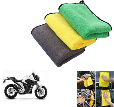 ROYAL AUTO MART Microfiber Vehicle Washing  Cloth(Pack Of 3, 800 GSM)