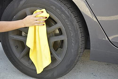 PITRADEV Microfiber Vehicle Washing  Cloth(Pack Of 1, 350 GSM)
