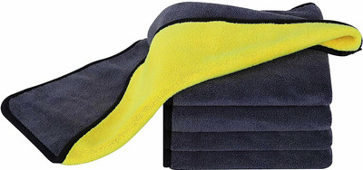 pepplo Microfiber Vehicle Washing  Cloth(Pack Of 5, 300 GSM)