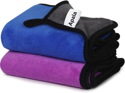 Apala Microfiber Vehicle Washing  Cloth(Pack Of 2, 800 GSM)