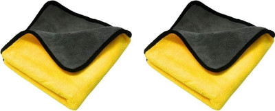 Involve Microfiber Vehicle Washing  Cloth(Pack Of 2, 600 GSM)