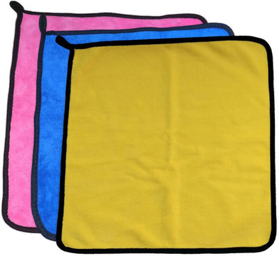 VP UNIQUE Microfiber Vehicle Washing  Cloth(Pack Of 3, 600 GSM)