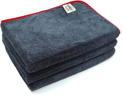 SOFTSPUN Microfiber Vehicle Washing  Cloth(Pack Of 3)