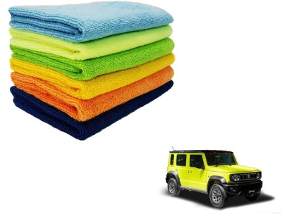 aksmit Microfiber Vehicle Washing  Cloth(Pack Of 6, 340 GSM)