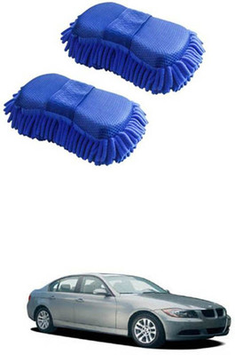 FKOK Microfiber Vehicle Washing  Sponge(Pack Of 2)
