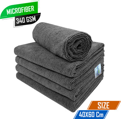 SOFTSPUN Microfiber Vehicle Washing  Cloth(Pack Of 5)