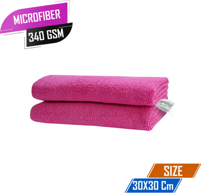 SOFTSPUN Microfiber Vehicle Washing  Cloth(Pack Of 2)