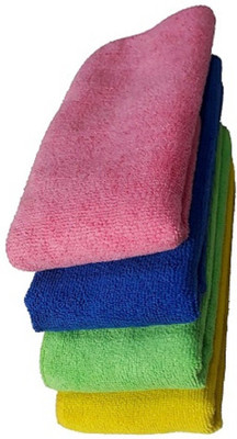 Hitvik Wet and Dry Cotton, Microfiber Cleaning Cloth(4 Units)