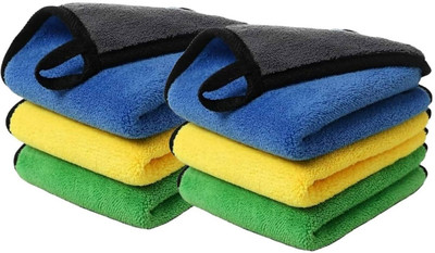 DEEPTI CHANDNA DESIGNSS Microfiber Vehicle Washing  Cloth(Pack Of 6, 600 GSM)