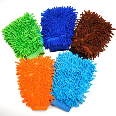 carempire Microfiber Vehicle Washing  Hand Glove(Pack Of 5)