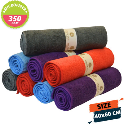 MUSHIES Microfiber Vehicle Washing  Cloth(Pack Of 8, 350 GSM)