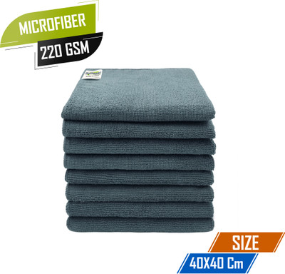 SOFTSPUN Microfiber Vehicle Washing  Cloth(Pack Of 8, 220 GSM)