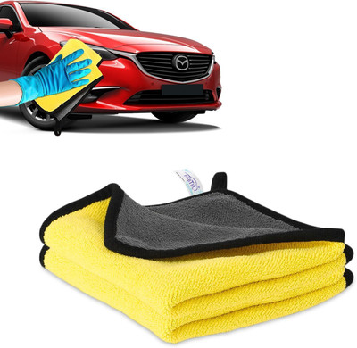CARZEX Microfiber Vehicle Washing  Cloth(Pack Of 2, 600 GSM)