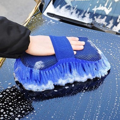 KHODIYAR HAND WORKS Cotton Vehicle Washing  Washing Mitt Hand Glove(Pack Of 1)