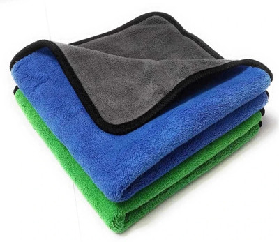 Sheen Microfiber Vehicle Washing  Cloth(Pack Of 2, 800 GSM)
